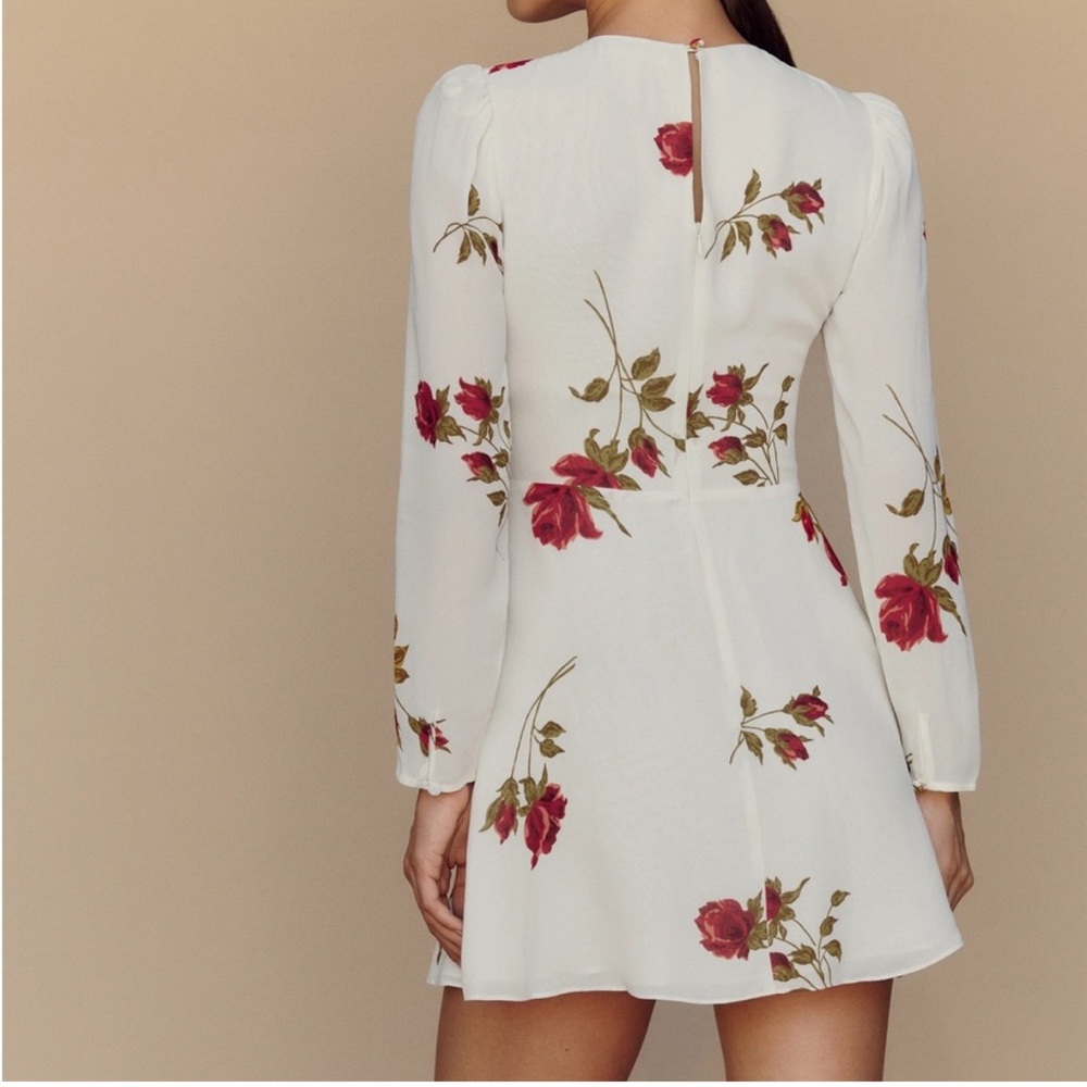 Reformation Laken Dress in American Beauty - Picture 2 of 7